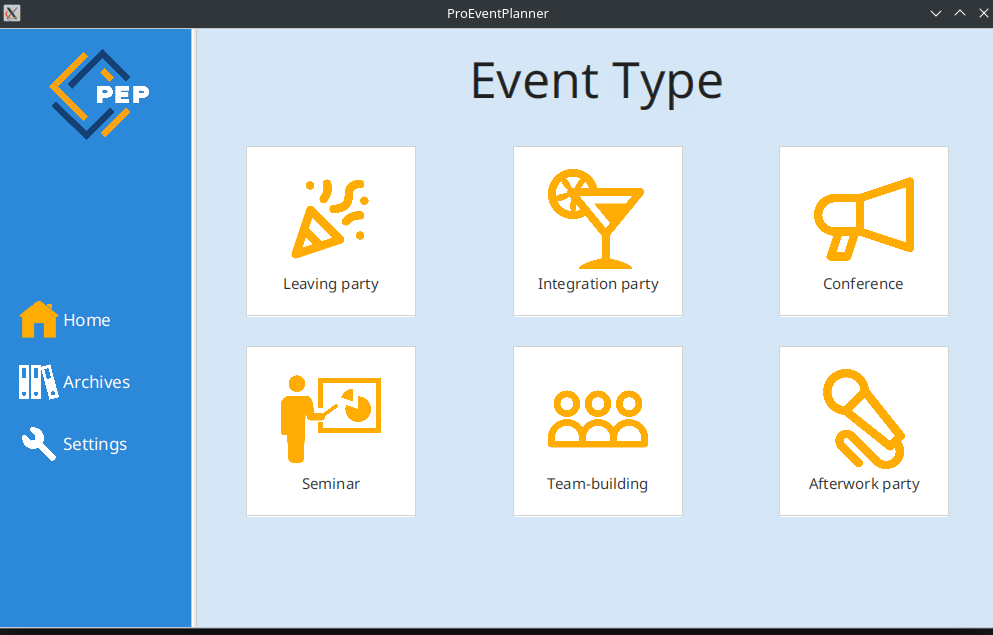 PEP : ProEventPlanner